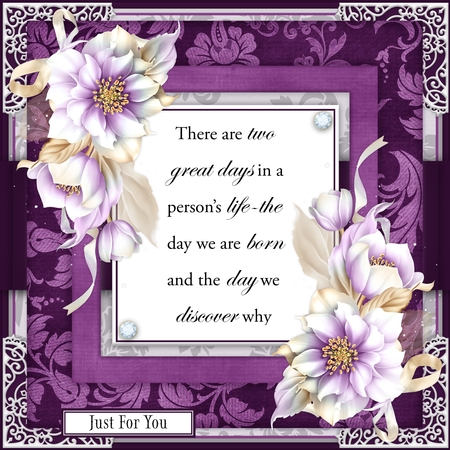 Wildflower Hues - Pretty Square Floral Pattern Frames by Belinda Rub