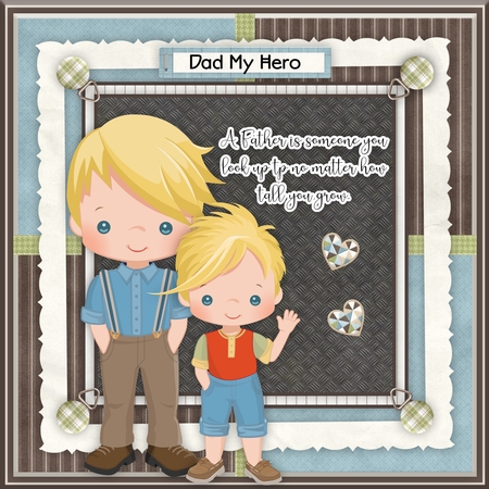 Sticker Effect Dad Quotes by Belinda Rub