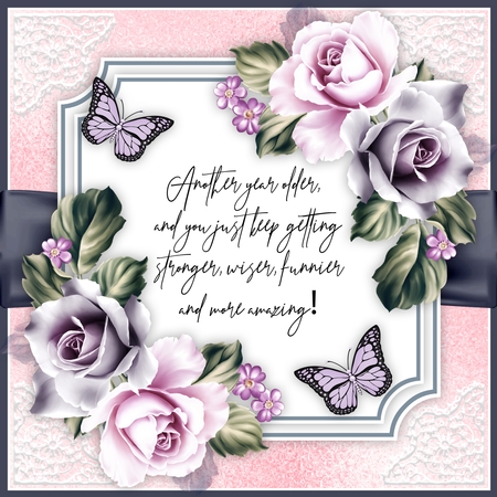 Strawberries in Season - Foil Style A4 Backgrounds by Belinda Rub