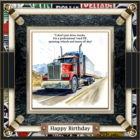 Trucks on the road 2 by Belinda Rub
