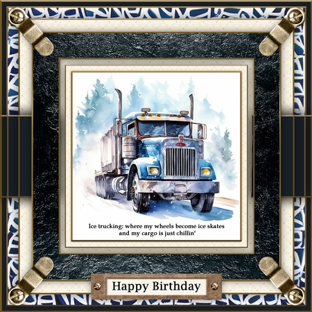 Trucks in winter 1 by Belinda Rub
