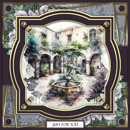 5 Watercolour Courtyard Toppers    by Belinda Rub
