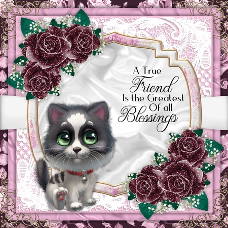 Pale Pink Satin and Lace Square Digital Paper set of 12 by Belinda Rub
