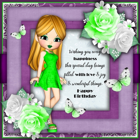 Amelia - Cookie Girl Poser Graphics by Belinda Rub