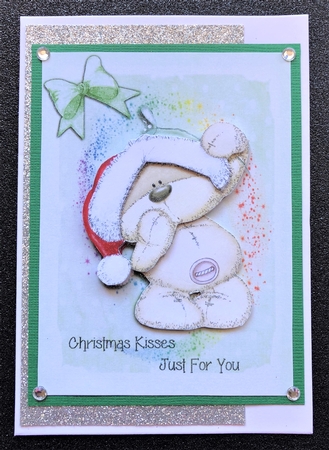 Cuddly bear - Christmas kisses by Belinda Rub