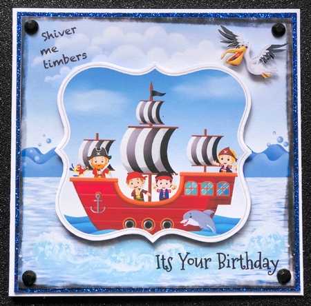Shiver me timbers - Pirate card by Belinda Rub