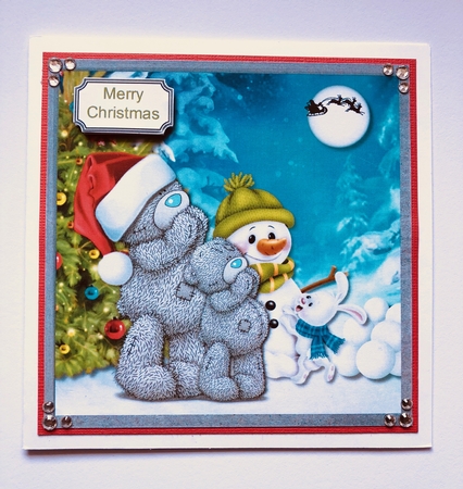 Tatty teddies and snowman by Belinda Rub