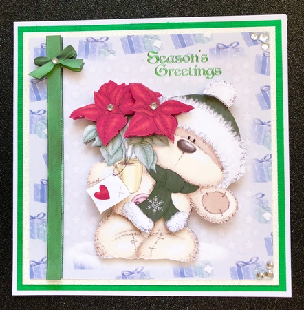 Poinsettia Bear by Belinda Rub