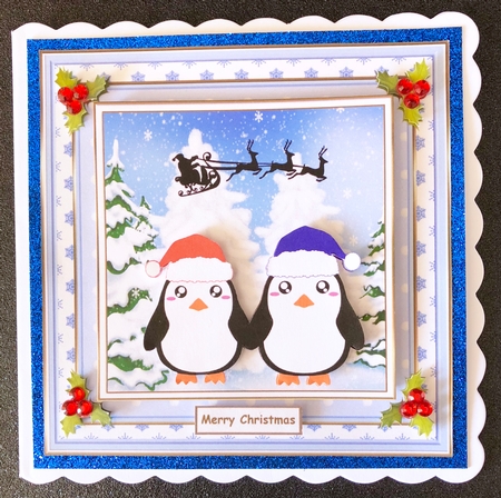 Chilly Penguins Christmas Topper 4 by Belinda Rub