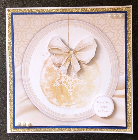 Gorgeous Shabby Chic Bauble 8x8 by Belinda Rub