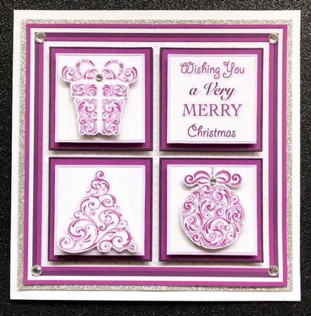 CHRISTMAS ICONS SQUARES 7.5 Quick Layer Cards & Insert Bumper Kit by Belinda Rub