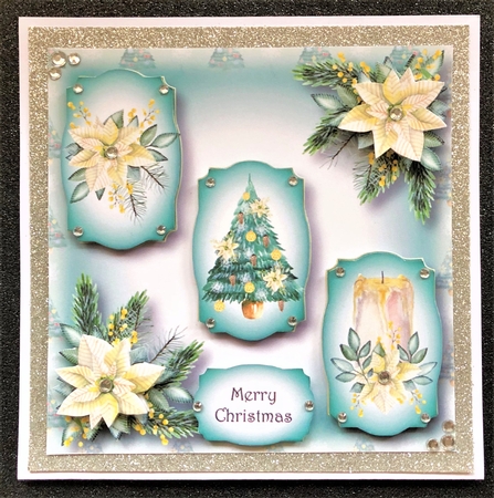 The Christmas Trio - Cream Poinsettias by Belinda Rub