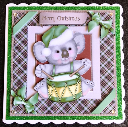 Drumming Koala Green by Belinda Rub