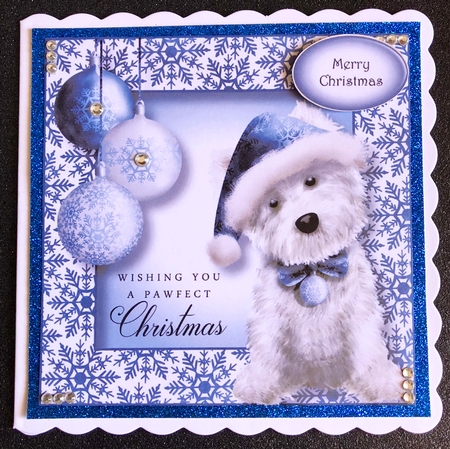 Chesterton The Westie - Pawfect Christmas 8x8 by Belinda Rub
