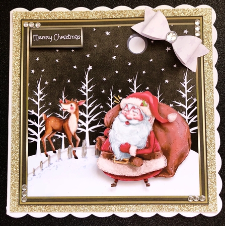 Santa and Rudolf by Belinda Rub