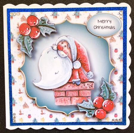 Santa In The Chimney by Belinda Rub