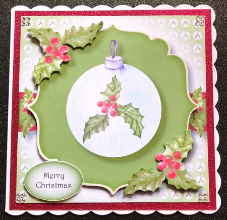 Christmas Frosted Bauble & Wreath Bumper Kit by Belinda Rub