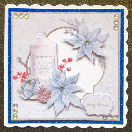 Candle & Poinsetta by Belinda Rub