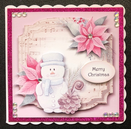 Sheet Music Watercolour Christmas - Snowman by Belinda Rub