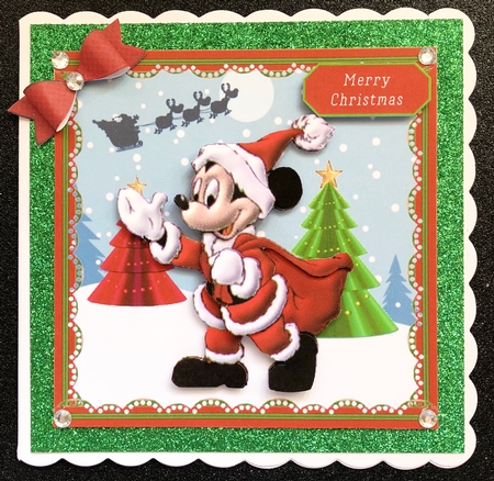 MICKEY MOUSE SANTA CHRISTMAS TOPPER by Belinda Rub