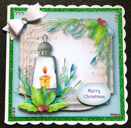 Sheet Music Watercolour Christmas - Lamp by Belinda Rub