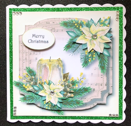 Sheet Music Watercolour Christmas - Cream by Belinda Rub