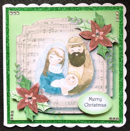 Sheet Music Watercolour Christmas - Nativity by Belinda Rub