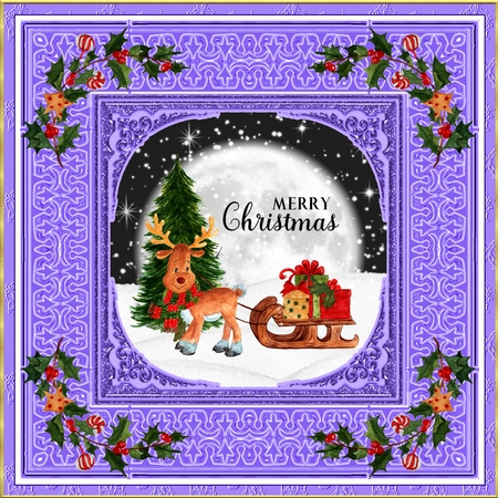 Jolly Christmas Frames 12 by Belinda Rub