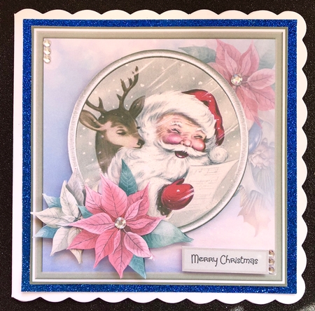 Santa Clause and reindeer by Belinda Rub