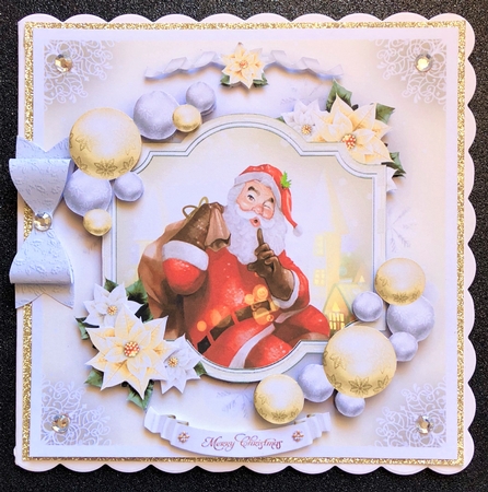Pastel Snow Winter Christmas with Santa Mini Kit by Belinda Rub