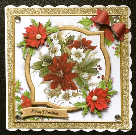 Vintage Poinsettia Bouquet Mini Kit by Belinda Rub