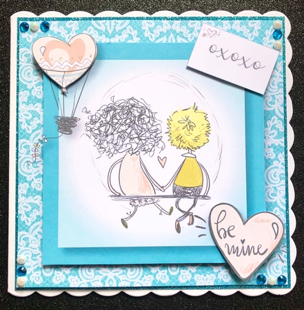 The Love Seat In Blue by Belinda Rub