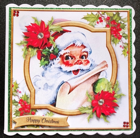 Vintage Jolly Santa by Belinda Rub
