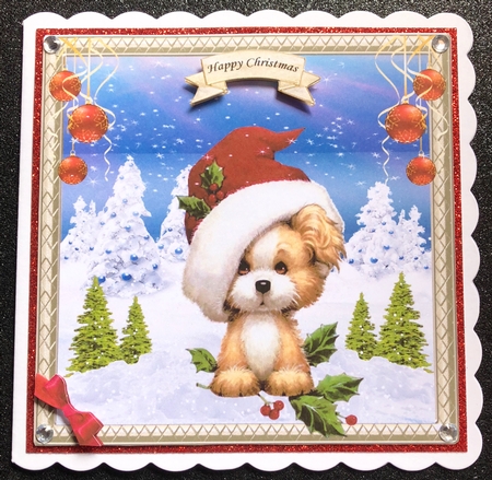 CUTSIE CHRISTMAS PUPPY by Belinda Rub