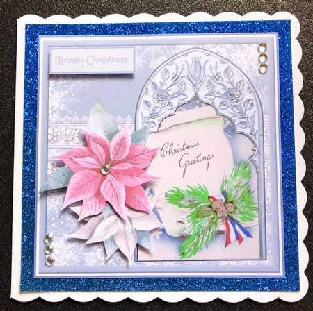 Poinsettias and acorns  by Belinda Rub