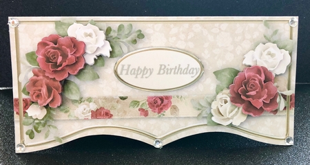 Retro Roses DL Card Mini Kit by Belinda Rub