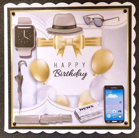 Quick male card happy Birthday Office by Belinda Rub