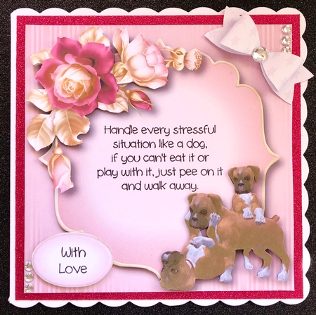 Playful Puppies - BOXER - Quote Optional by Belinda Rub