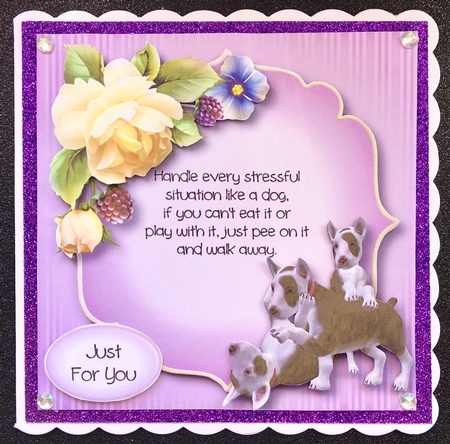 Playful Puppies - BULL TERRIER - Quote Optional by Belinda Rub