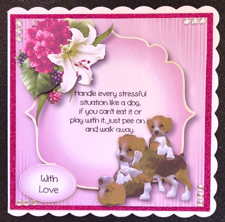Playful Puppies - BEAGLE - Quote Optional by Belinda Rub