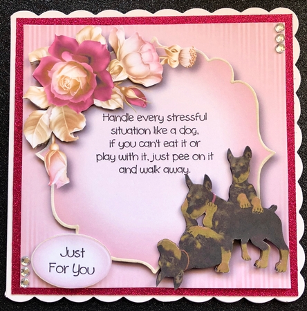 Playful Puppies - DOBERMAN - Quote Optional by Belinda Rub