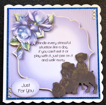 Playful Puppies - BLACK LAB - Quote Optional by Belinda Rub