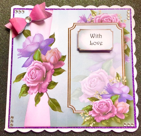 Panel & Bow - Belle Epoque 8x8 by Belinda Rub