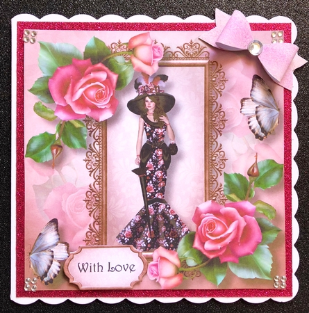 Lady Of Elegance - Peach Melba Rose 8x8 by Belinda Rub