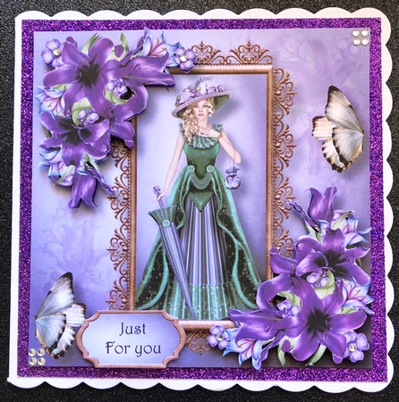 Lady Of Elegance - Purple Lilies by Belinda Rub