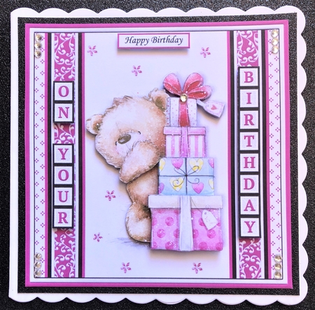 BEARING GIFTS FOR YOU 7.5 Decoupage Easy Cut Words & Alphabet Mini Kit by Belinda Rub