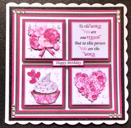 TO THE WORLD 7.5 Quick Square Layers Card Kit All Occasions by Belinda Rub