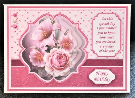 LILY ROSES & VERSE A5 Card Topper & Pyramage  by Belinda Rub