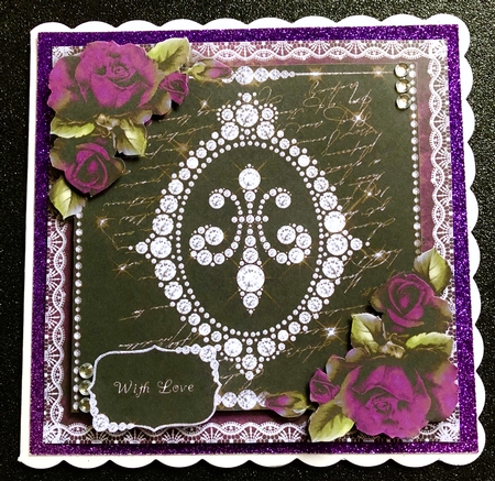 Diamonds & Lace - Fleur De Lis by Belinda Rub