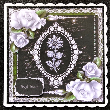 Diamonds & Lace - Fabulous Floral 8x8 by Belinda Rub